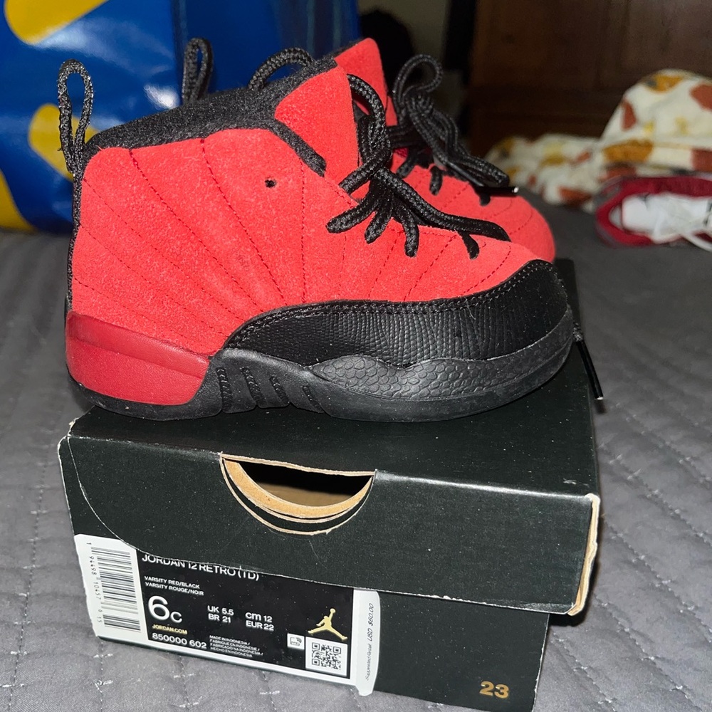 Black and Red Jordan 12 6C